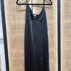 Wild Fable Black Satin Dress